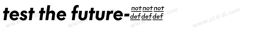 test the future字体转换